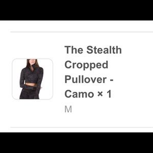 P’tula Stealth Cropped Pullover Camo